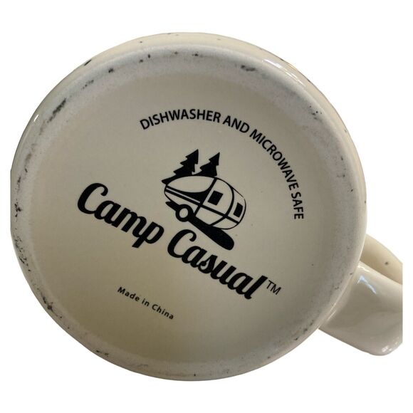 Camp Casual 2 Piece Mugs Wanderlust White Coffee Tea Camping Retro RV Gas Pump - Picture 8 of 12